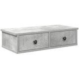  Zidna polica s ladicama beton siva 60x28x15cm konstruirano drvo | shoptok.hr