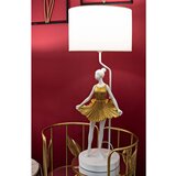 Mauro Ferretti Bijela/u zlatnoj boji stolna lampa s tekstilnim sjenilom (visina 90,5 cm) Dancer – | shoptok.hr
