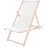 springos drvena ležaljka, bijela | shoptok.hr
