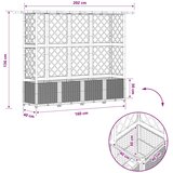  Povišeni krevet s mrežom i krovom Sivi 202 x 40 x 138 cm PP | shoptok.hr