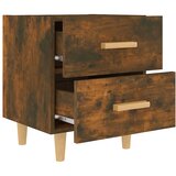  Noćni ormarići 2 kom boja dimljenog hrasta 40 x 35 x 47,5 cm | shoptok.hr