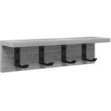  Vješalica za kapute na zidu Siva Sonoma 40 x 10,5 x 10,5 cm | shoptok.hr