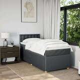  Krevet s oprugama i madracem tamnosivi 90 x 190 cm od tkanine | shoptok.hr