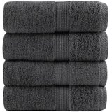 Premium ručnici za goste SOLUND 4 kom. antracit 30x50 cm 600 g/m² | Shoptok.si