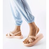  Beige platform sandals Montagna | shoptok.hr