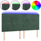  Posteljno vzglavje temno zeleno 180x5x118/128 cm žamet, (20933203) | Shoptok.si