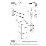  Zidna lampa BLOCCO bijela | shoptok.hr
