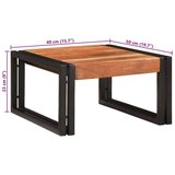  Polica za kupaonicu 40 x 50 x 23 cm Čvrsto drvo manga željezo | shoptok.hr