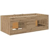  Loft krevet s ormarom 3 kom. Hrast artisan Konstruirano drvo | shoptok.hr
