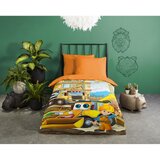 Good Morning Narančasta pamučna dječja posteljina za krevet za jednu osobu 140x200 cm Building – | shoptok.hr
