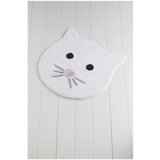 Foutastic Bijeli kupaonski tepih Cat, ⌀ 90 cm Cijene