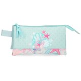 Movom I LOVE SEA LIFE prazna pernica sa 3 pregrade - tirkizna Cene