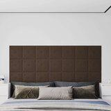  Zidne ploče od umjetne kože 12 kom smeđe 30 x 30 cm 1 08 m² | shoptok.hr