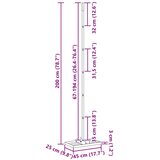  Vrtna grablja Crna 45 x 25 x 200 cm Čelik s prahom premazan | shoptok.hr