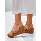 Resti Women's wedge sandals with rhinestones and glitter Eclat | shoptok.hr