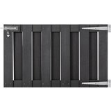 vidaXL Vrtna vrata WPC 100x60 cm siva cene
