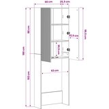  Kabinetska WC ARNHEM Hrast sonoma 66 x 25,5 x 190 cm | shoptok.hr