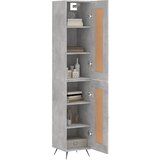  Visoka komoda siva betona 34,5x34x180 cm od konstruiranog drva | shoptok.hr
