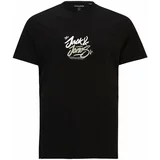 Jack & Jones Plus Majica 'JORSEQUOIA' bež siva / crna / bijela