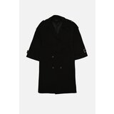 Trendyol Black Belted Windbreaker Detailed Water Repellent Long Trench Coat Cijene