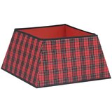 vidaXL Podloga za božićno drvce crveno-crna 48 x 48 x 25 cm | shoptok.hr