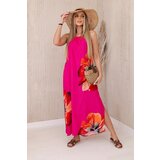 Kesi Women's Summer Viscose Dress - Fuchsia Cene
