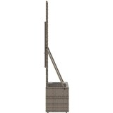  Vrtni saksija s rešetkom Siva 35 x 30 x 135 cm poliratan | Eponuda.ba
