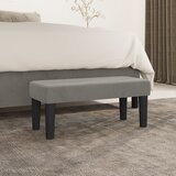  Klupa svjetlosiva 70 x 30 x 30 cm baršunasta | shoptok.hr