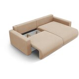 Cosmopolitan Design Svjetlo smeđa baršunasti sklopiva/s prostorom za odlaganje kutna garnitura Belfast – | shoptok.hr