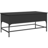 Furnova Klubska mizica črna 100x50x45 cm inženirski les in kovina, (21914895) | Shoptok.si