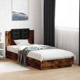  Okvir za krevet s uzglavljem boja hrasta 90x200 cm drveni | shoptok.hr