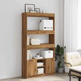 vidaXL Visoka omara artisan hrast 92x33x180 cm inženirski les | Shoptok.si