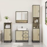  3-dijelni set kupaonskog namještaja boja hrasta sonome drveni | shoptok.hr