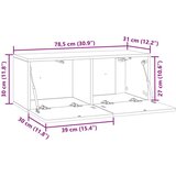 TV Omarica za TV, ki jo lahko montiraš na steno Bela visok sijaj, (5000210520) | Shoptok.si