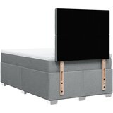  Krevet s oprugama i madrac svjetlosivi 120 x 200cm od tkanine | shoptok.hr