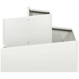  Vrtna saksija Bijelo 60 x 60 x 50 cm Čelična vrata | shoptok.hr