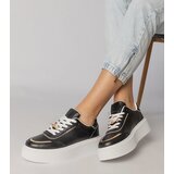 Gemre Black sneakers adorned with glitter and rhinestones Felura | Shoptok.si