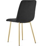 Lava stolica - crni baršun / zlatne noge x 1 | shoptok.hr