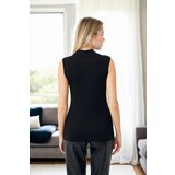 Dewberry 18697 Sleeveless Women Blouse-BLACK | Shoptok.si