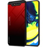 Cadorabo Ohišje, združljiv s Samsungom v rdeči barvi - črni - dvobarvni zaščitni pokrov iz silikona TPU in hrbta iz kaljenega stekla, (20569961) Cene