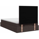  Podesivi krevet s madracem Tamno smeđa 120 x 190 cm Tkanina | shoptok.hr