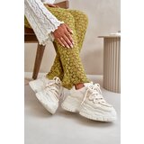 Boto Women's sneakers on a chunky sole in light beige Nevela | shoptok.hr