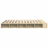  Okvir za krevet boja hrasta 200x200 cm od konstruiranog drva Smeđa 200 x 200 cm | shoptok.hr
