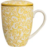 Tranquillo Skodelica s cedilom za čaj Yellow Rustic - 1 kos