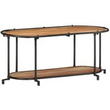 Maison Chic TV omarica - TV stojalo - Televizijska omarica 100x42x40 cm trden akacijev les, (21702256) | Shoptok.si