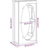  stojalo za drva, 50x23x100 cm | Shoptok.si