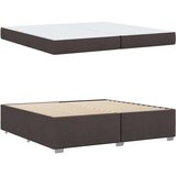  Konstrukcija postelje Temno rjava 200 x 200 cm blago, (5000127522) | Shoptok.si