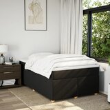  Krevet s oprugama i madracem crni 120 x 200cm od tkanine | shoptok.hr