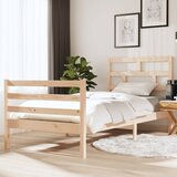 vidaXL Posteljni okvir iz trdnega lesa 90x190 cm 3FT, (20647752) Cene