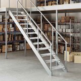  Rešetkasta stepenica 60 x 24 x 7 cm od pocinčanog čelika | shoptok.hr